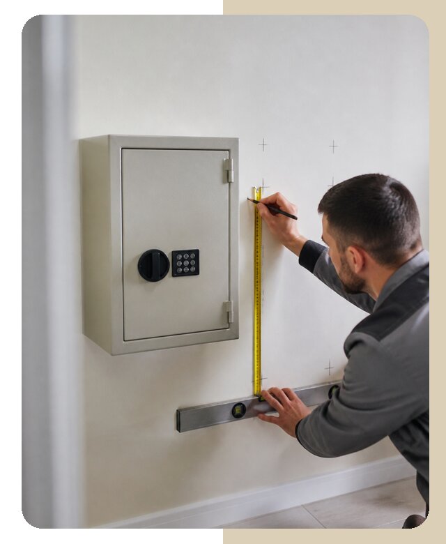 Разметка крепления сейфа в Костомукше по цене от 2551 р. | ДвериЛегко-Ктм